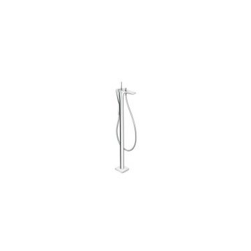 Baterie cada - dus freestanding Hansgrohe PuraVida alb - crom