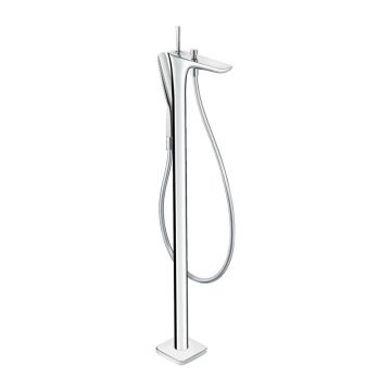 Baterie cada - dus freestanding Hansgrohe PuraVida crom lucios