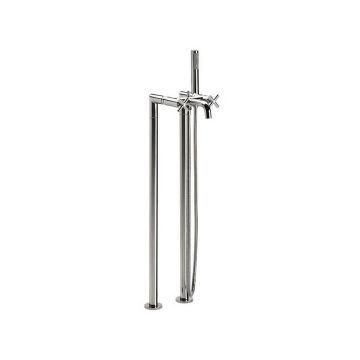 Baterie cada si dus Roca Loft freestanding cu para dus si furtun flexibil
