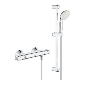 Baterie dus Grohe Grohtherm 1000 cu termostat si set de dus cu bara 60 cm