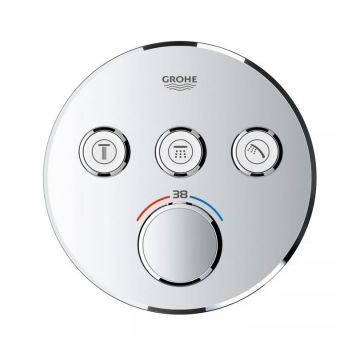 Baterie dus Grohe Grohtherm SmartControl cu 3 iesiri crom