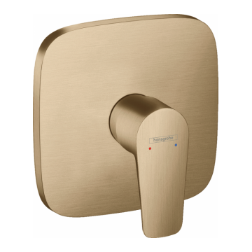 Baterie dus Hansgrohe Talis E, cu montaj incastrat, bronz periat