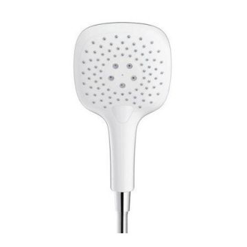 Para dus Hansgrohe Puravida 150 alb/crom CU 3 tipuri de jet