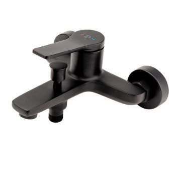 Baterie cada - dus FDesign Seppia monocomanda negru mat