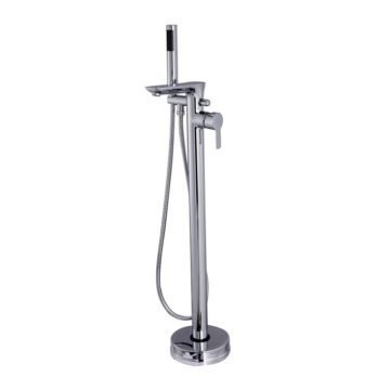 Baterie cada - dus freestanding Invena Glamour crom lucios