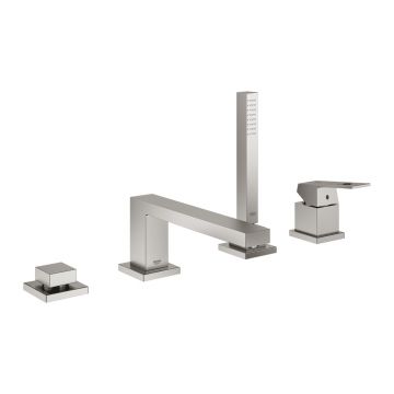 Baterie cada - dus Grohe Eurocube crom periat Supersteel 4 elemente