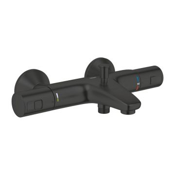 Baterie cada - dus Grohe Precision Start termostatata negru mat
