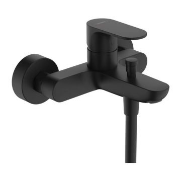 Baterie cada - dus Hansgrohe Rebris S monocomanda negru mat