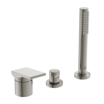Baterie cada - dus Ideal Standard Atelier Extra argintiu Silver Storm cu 3 elemente