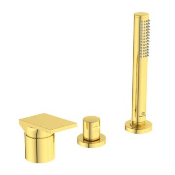 Baterie cada - dus Ideal Standard Atelier Extra auriu periat cu 3 elemente