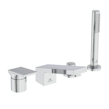 Baterie cada - dus Ideal Standard Atelier Extra crom lucios cu 4 elemente