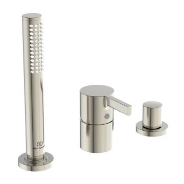 Baterie cada - dus Ideal Standard Atelier Joy argintiu Silver Storm cu 3 elemente