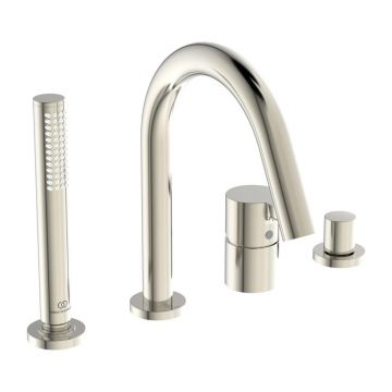 Baterie cada - dus Ideal Standard Atelier Joy argintiu Silver Storm cu 4 elemente