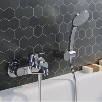 Baterie cada - dus Ideal Standard Ceraflex crom lucios cu set de dus