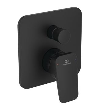 Baterie cada - dus Ideal Standard Ceraplan negru mat cu corp ingropat