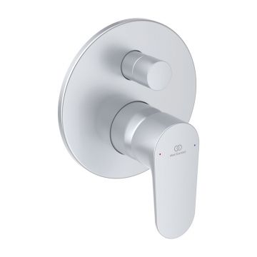 Baterie cada - dus incastrata Ideal Standard Cerafine O argintiu mat fara corp ingropat