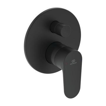 Baterie cada - dus incastrata Ideal Standard Cerafine O negru mat fara corp ingropat