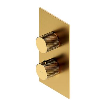 Baterie cada - dus incastrata Omnires Contour cu corp ingropat auriu periat