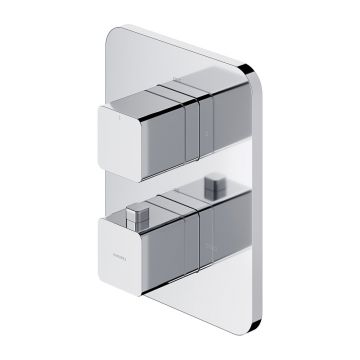Baterie cada - dus incastrata Omnires Parma termostatata cu corp ingropat