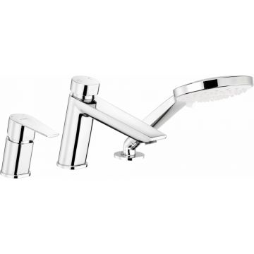 Baterie cada – dus monocomanda Deante Agawa crom cu set de dus