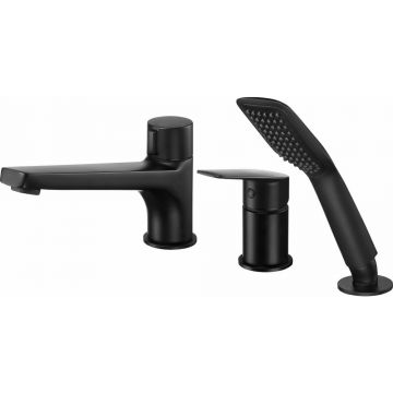 Baterie cada – dus monocomanda Deante Jasmin negru cu set de dus