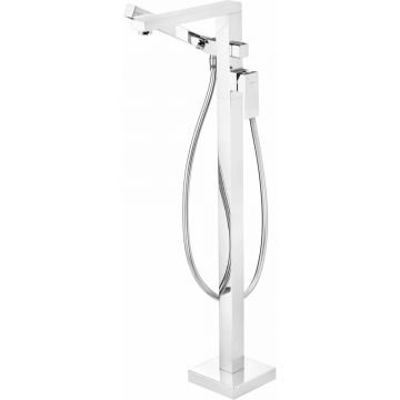 Baterie freestanding monocomanda cada cu set de dus Deante Anemon crom