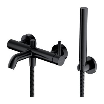 Baterie pentru cada cu set de dus Omnires Y negru