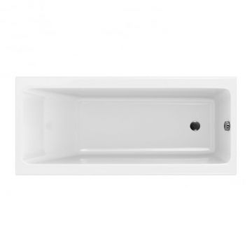 Cada baie incastrata Cersanit Crea, 150 x 75 cm, dreptunghiulara, alb lucios