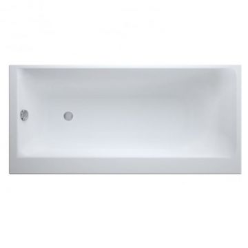 Cada baie incastrata Cersanit Smart, 160 x 80 cm, orientare dreapta, alb lucios