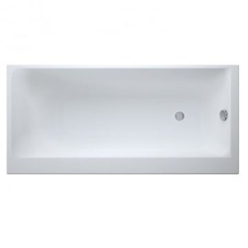 Cada baie incastrata Cersanit Smart, 170 x 80 cm, orientare stanga, alb lucios