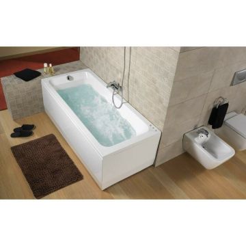 Cada cu hidromasaj Gala Emma Sensitive Touch cu masca inclusa 180x80 cm alb lucios