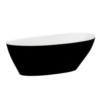 Cada freestanding Besco Goya 170x72 cm alb - negru