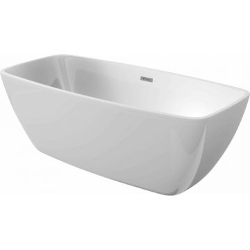 Cada freestanding din acril Deante Anemon alb 150x72cm