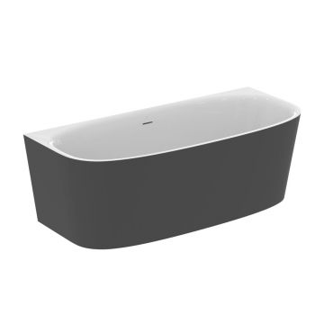 Cada freestanding Ideal Standard Atelier Dea BTW 180x80 cm alb - negru mat