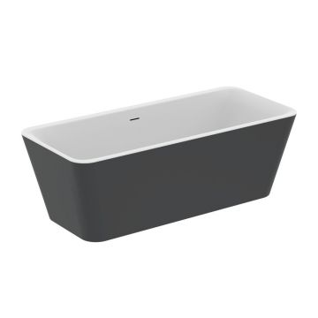 Cada freestanding Ideal Standard Atelier Tonic II alb - negru mat 180x80 cm