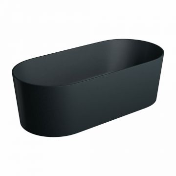 Cada freestanding Omnires Ovo M+ negru/lava 160x75 cm