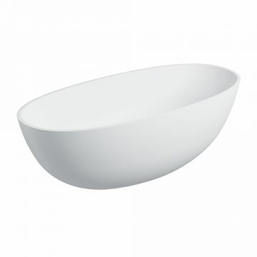 Cada freestanding Omnires Shell M+ alb mat 160x75 cm