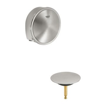 Capac sifon si preaplin Grohe Talentofill crom periat Supersteel