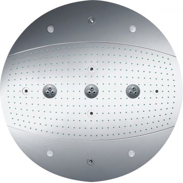 Palarie de dus Hansgrohe Raindance Rainmaker 600 3jet cu iluminare montare pe tavan crom