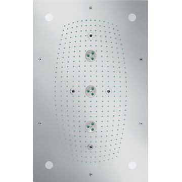 Palarie de dus Hansgrohe Raindance Rainmaker 680x460mm 3jet cu iluminare montare pe tavan