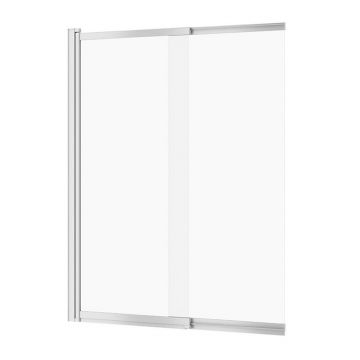 Paravan de cada culisant Cersanit Larga 115x140 cm sticla 5 mm crom