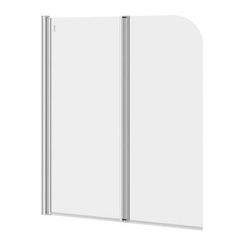 Paravan de cada dublu Cersanit Easy New 115x140 cm sticla 5 mm crom