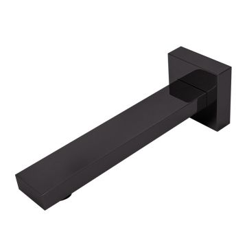 Pipa cada FDesign Inula design dreptunghiular negru mat 20 cm