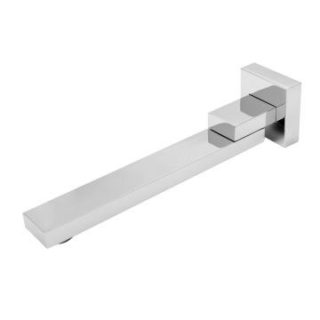 Pipa cada mobila FDesign Inula design dreptunghiular crom lucios 26 cm