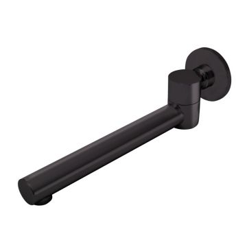 Pipa cada mobila FDesign Inula design rotund negru mat 25 cm