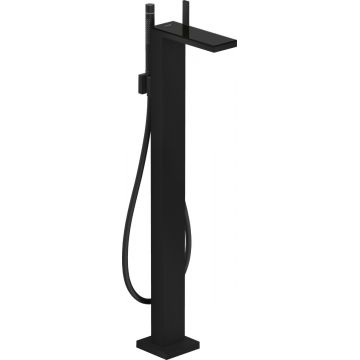 Baterie cada cu montaj pe pardoseala Hansgrohe Axor MyEdition necesita corp ingropat negru mat/sticla neagra