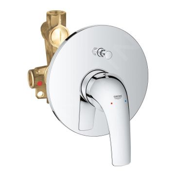 Baterie cada - dus Grohe Start Curve cu montaj incastrat corp ingropat inclus crom