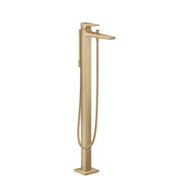 Baterie cada Hansgrohe Metropol de pardoseala fara ventil necesita corp ingropat bronz periat