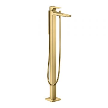 Baterie cada Hansgrohe Metropol de pardoseala fara ventil necesita corp ingropat gold optic lustruit