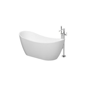 Cada freestanding Cersanit Zen 182x71 cm alb si baterie cada freestanding Cersanit Inverto